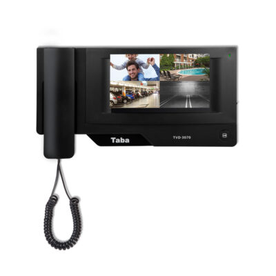 مانیتور درب بازکن تصویری رنگی تابا - صفحه لمسی TVD-3070-Black