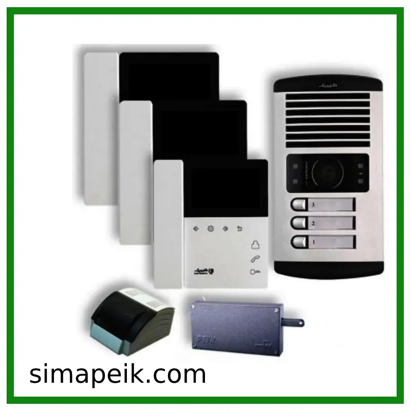 پکیج آیفون تصویری سه واحدی الکتروپیک 897