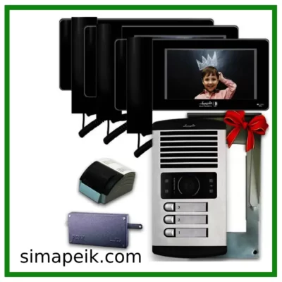 پکیج آیفون تصویری سه واحدی الکتروپیک 996