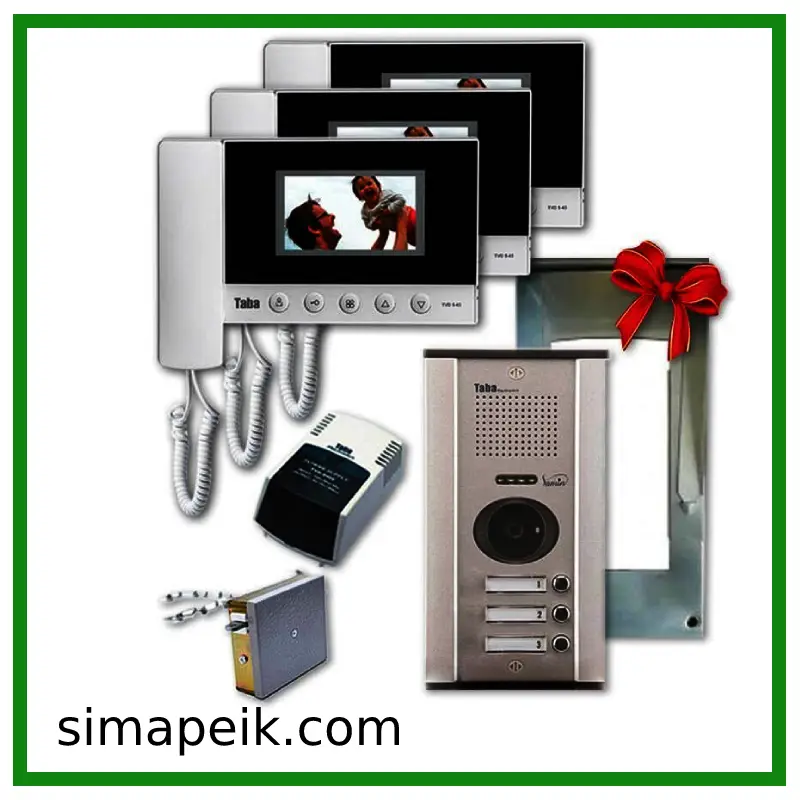 پکیج آیفون تصویری سه واحدی تابا 43 پکیج آیفون تصویری سه واحدی تابا 43