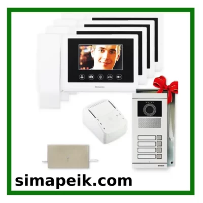 پکیج آیفون تصویری چهار طبقه ای سیماران مدل 43TK-M