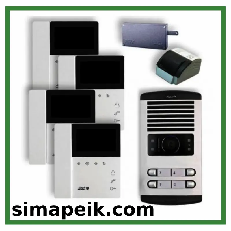 پکیج آیفون تصویری چهار واحدی الکتروپیک 897