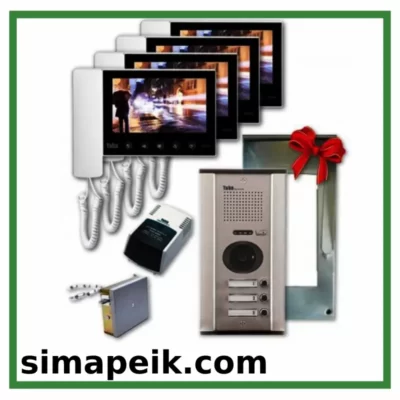 پکیج آیفون تصویری چهار واحدی برند تابا TVD5-70