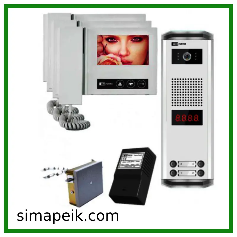 پکیج سه طبقه ای دربازکن تصویری تکنما VDP-D43 پکیج سه طبقه ای دربازکن تصویری تکنما VDP-D43