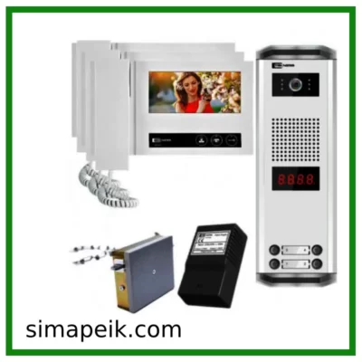 پکیج سه واحدی آیفون تصویری تکنما VDP-D70