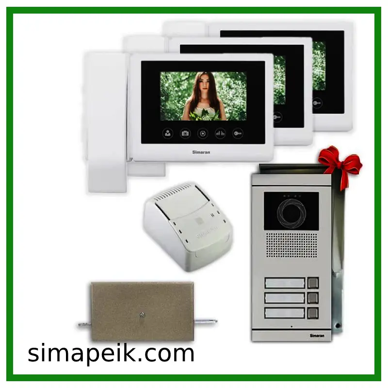 پکیج سه واحدی آیفون تصویری سیماران مدل HS-43TKWifi