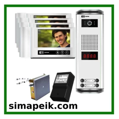 پکیج چهار واحدی آیفون تصویری تکنما VDP-D70M