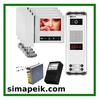 پکیج چهار واحدی دربازکن تصویری تکنما VDP-D43M