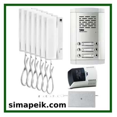 پکیج شش واحدی4 سیمی آیفون صوتی برند تابا TL-633