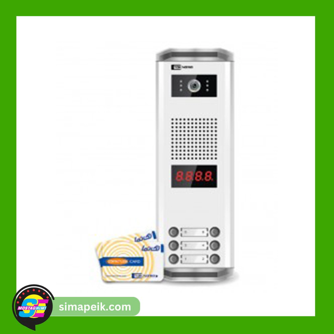 k23-rfid پنل آیفون تصویری کارتی 6 واحدی تکنما مدل K23-RFID