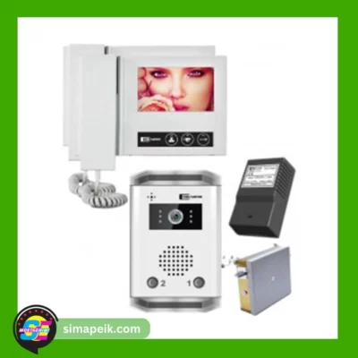 پکیج دو طبقه آیفون تصویری تکنما VDP-D43