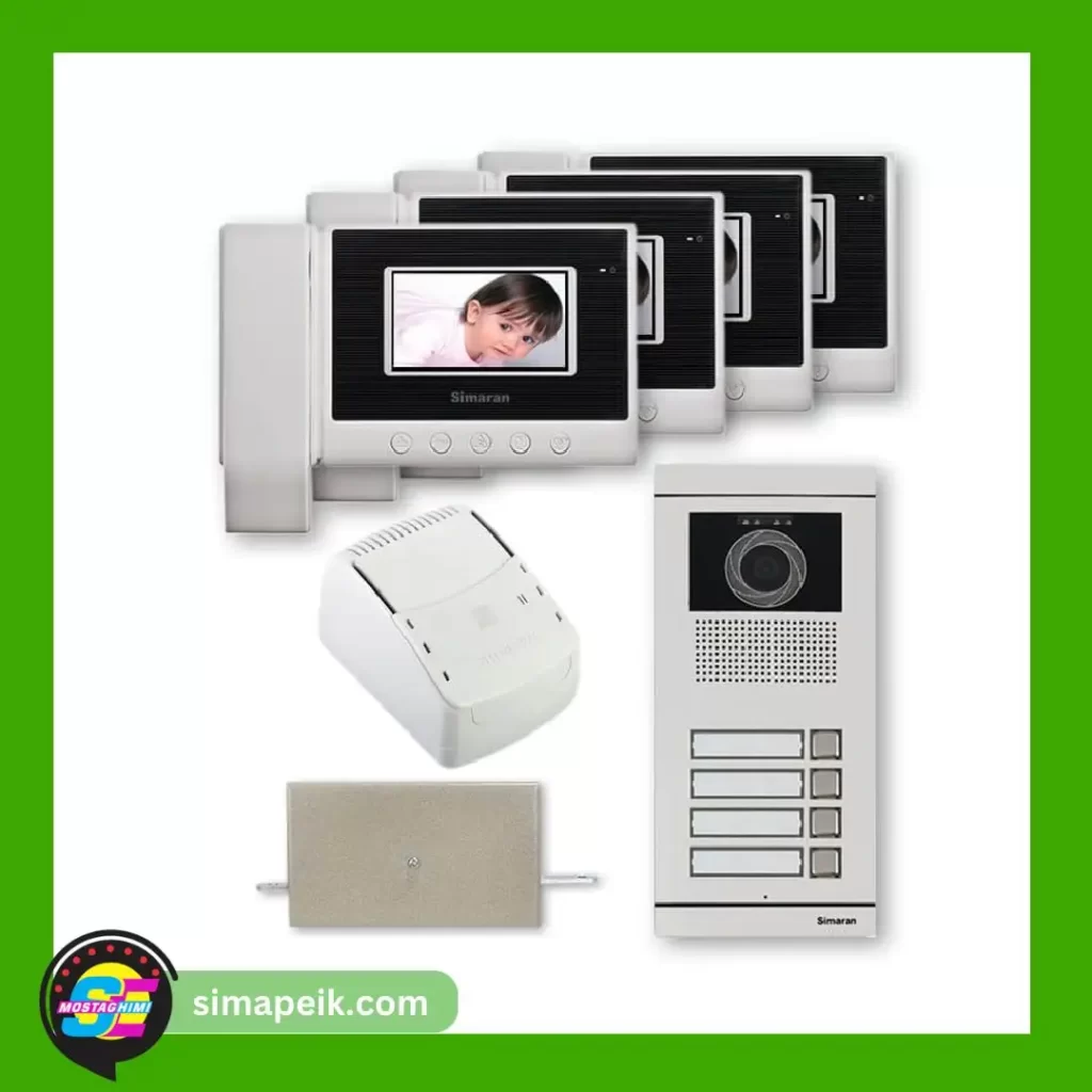 پکیج آیفون تصویری 4 واحدی سیماران HS-43