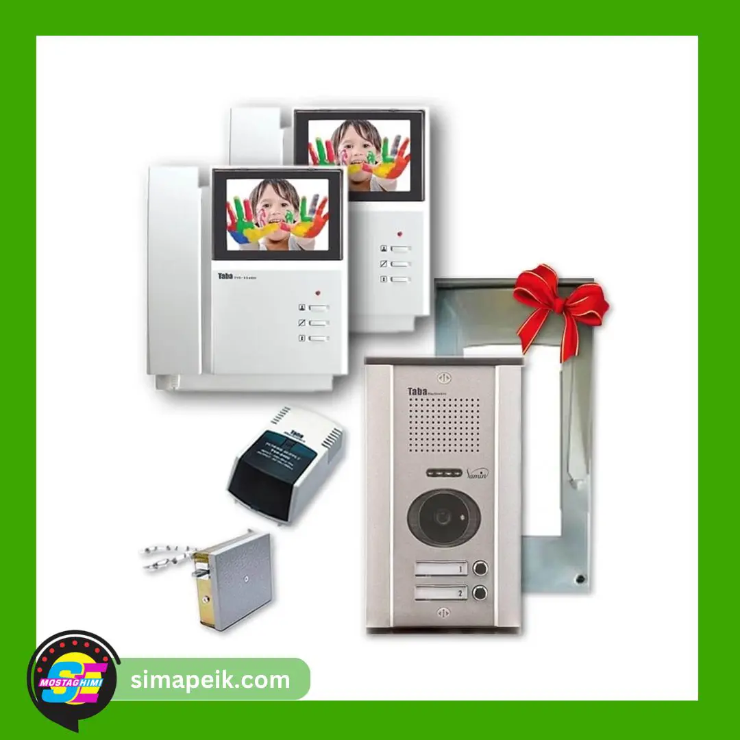 1040-2-floor پکیج آیفون تصویری دو واحدی تابا TVD-1040M