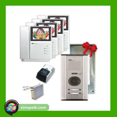 پکیج آیفون تصویری چهار واحدی تابا TVD-1040M