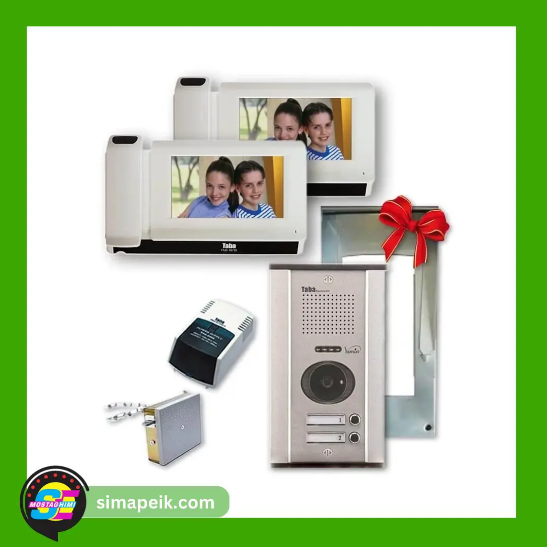 1070-2-floor پکیج آیفون تصویری دو واحدی تابا TVD-1070i