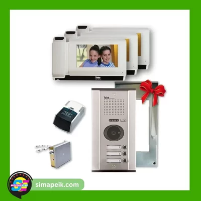 پکیج آیفون تصویری سه واحدی تابا TVD-1070i