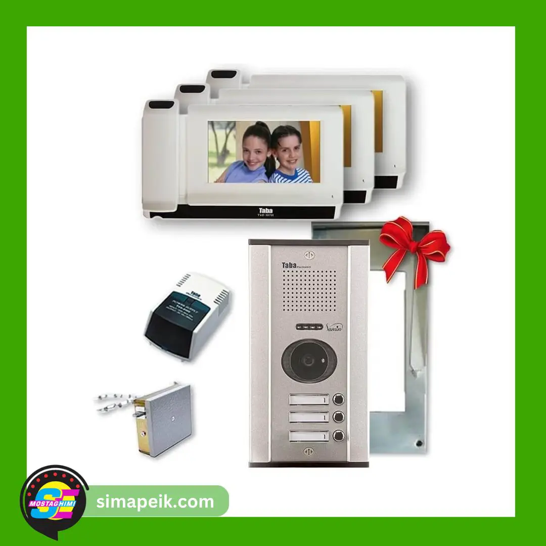 1070-3-floor پکیج آیفون تصویری سه واحدی تابا TVD-1070i