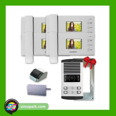 پکیج آیفون تصویری چهار واحدی الکتروپیک مدل 1096