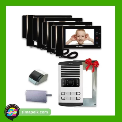 پکیج آیفون تصویری چهار واحدی الکتروپیک مدل 1294