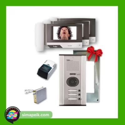 پکیج آیفون تصویری سه واحدی تابا TVD-3070- بدون تلفن کننده