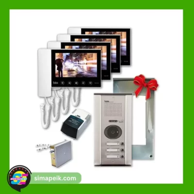 پکیج آیفون تصویری چهار واحدی تابا TVD5-70