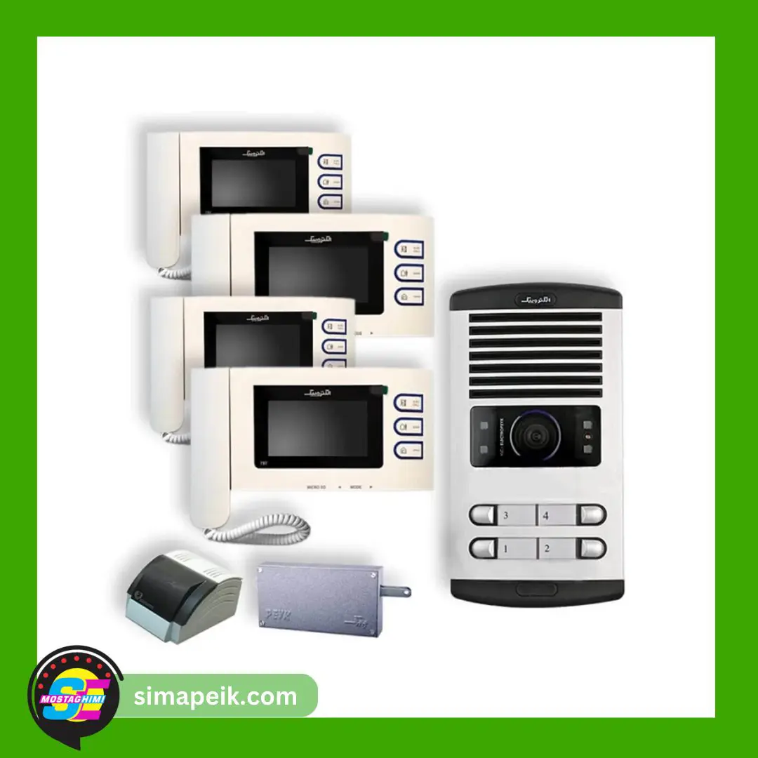 797-4-floor پکیج آیفون تصویری چهار واحدی الکتروپیک 797