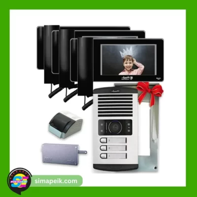 پکیج آیفون تصویری سه واحدی الکتروپیک 996