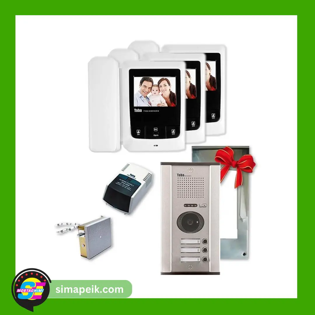 pack-tvd-1090m-3floor پکیج آیفون تصویری سه واحدی تابا TVD-1090M