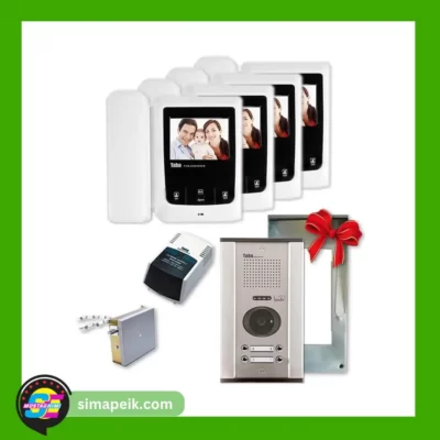 پکیج آیفون تصویری چهار واحدی تابا TVD-1090M