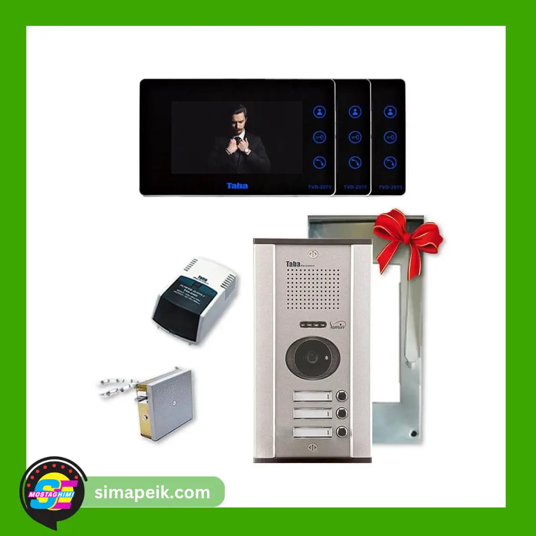 pack-tvd-2070-les-3floor پکیج آیفون تصویری سه واحدی تابا TVD-2070M-بدون تلفن کننده