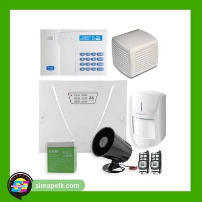 پکیج دزدگیر کلاسیک مدل +Z4 ((چشمی ساده)) + تلفن کننده سیم کارتی