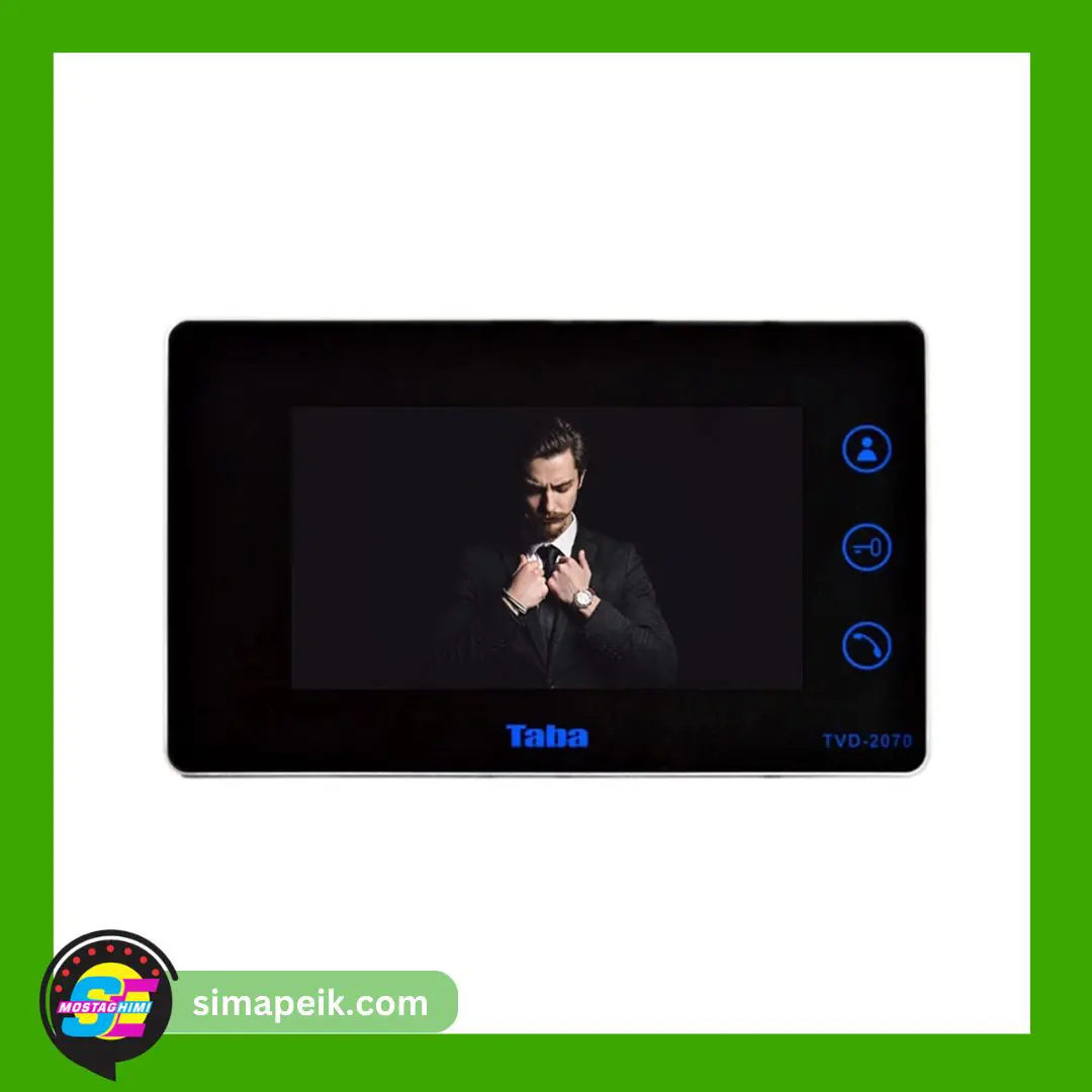 tvd-2070 دربازکن تصویری تابا 7 اینچ حافظه دار TVD-2070M (با ماژول تلفن کننده)