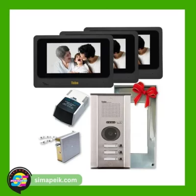 پکیج آیفون تصویری سه واحدی تابا 7 اینچ حافظه دار TVD-4070