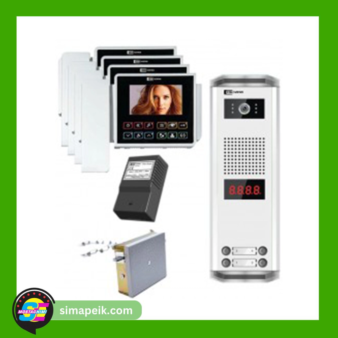 vdp-c43-4-floor پکیج چهار طبقه آیفون تصویری تکنما VDP-C43
