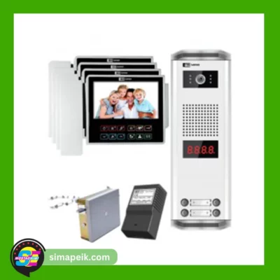 پکیج چهار طبقه آیفون تصویری تکنما VDP-C70