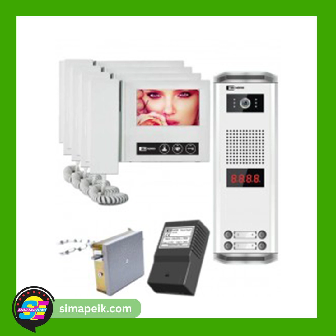 vdp-d43-4-floor پکیج چهار طبقه آیفون تصویری تکنما VDP-D43