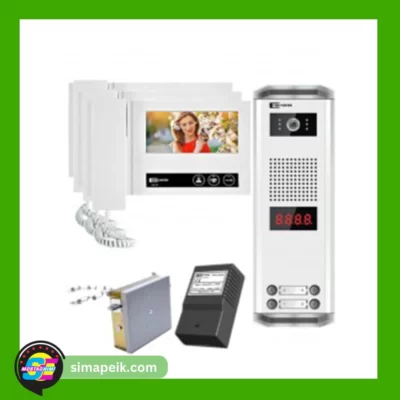 پکیج سه طبقه آیفون تصویری تکنما VDP-D70