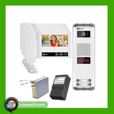 پکیج چهار طبقه آیفون تصویری تکنما VDP-D70