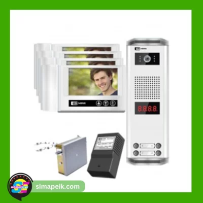 پکیج چهار طبقه آیفون تصویری تکنما VDP-D70M