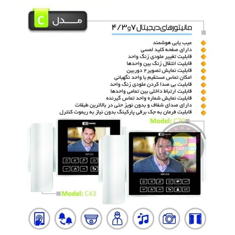 کاتالوگ آیفون تصویری تک‌نما