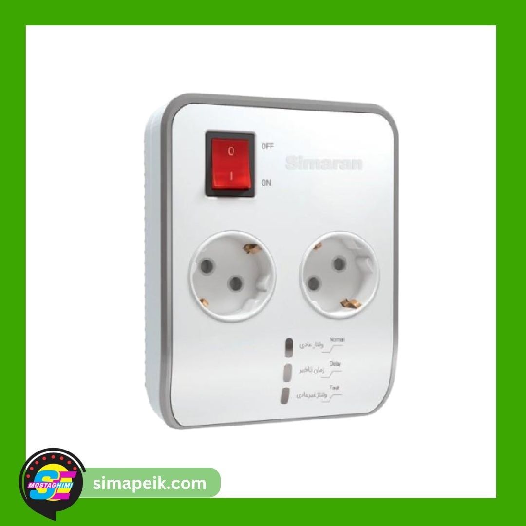 unnamed (1) (34) محافظ ولتاژ2راهی ارت دار یخچال و فریزر کابل 180 10امپر سیماران