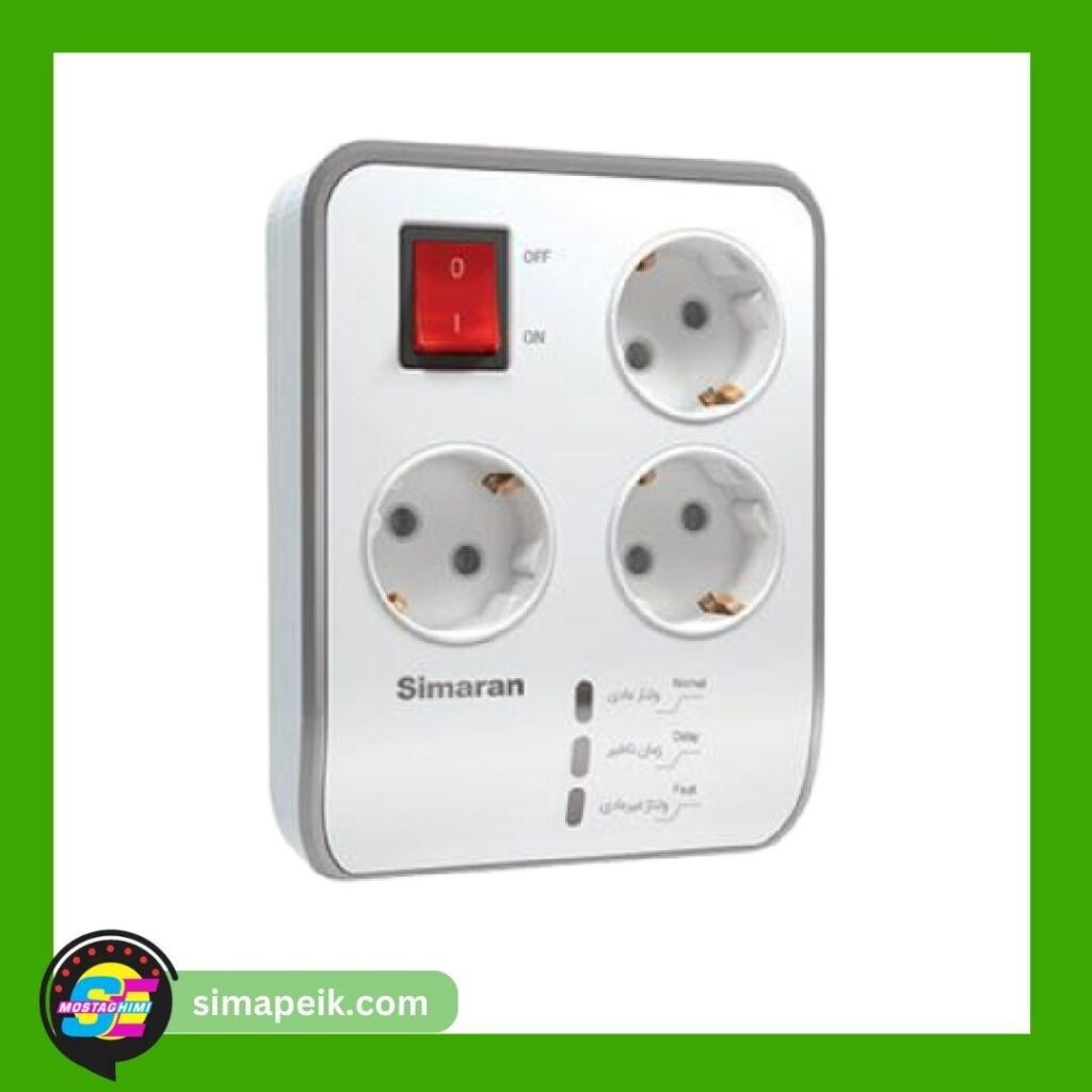 محافظ ولتاژ3راهی ارت دار کابل 180 10امپر سیماران