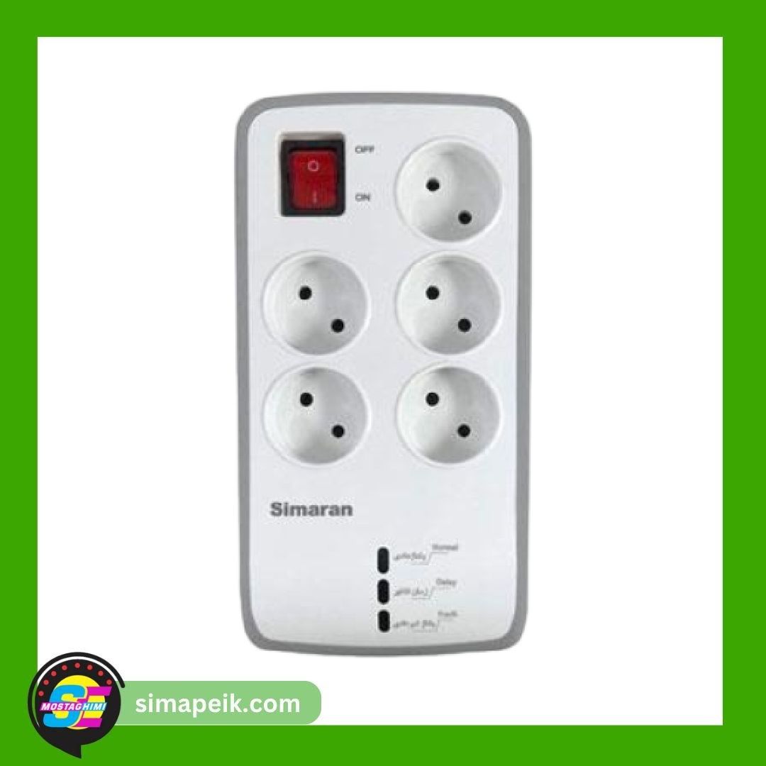 unnamed (1) (40) محافظ ولتاژ 5 راهی دیجیتال صوتی تصویری بدون ارت کابل 280 سیماران